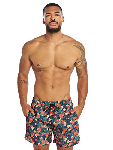 Urban Classics Herren Tb2679 Badehose, Blk/Tropical, XL EU von Urban Classics