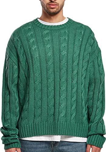 Urban Classics Herren Boxy Sweater Sweatshirt, green, 4XL von Urban Classics