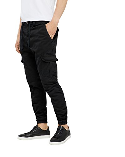 Urban Classics Herren Cargo Jogging Pants Hose, Schwarz, XS EU von Urban Classics