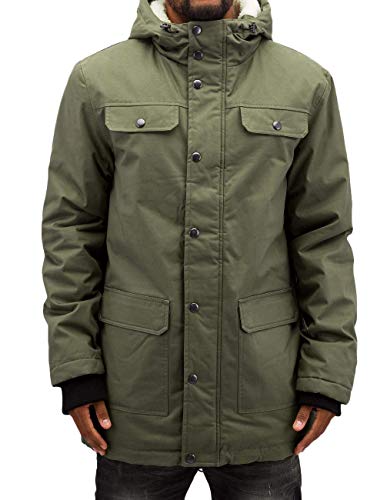 Urban Classics Herren Heavy Cotton Parka Jacke, Olive, S EU von Urban Classics