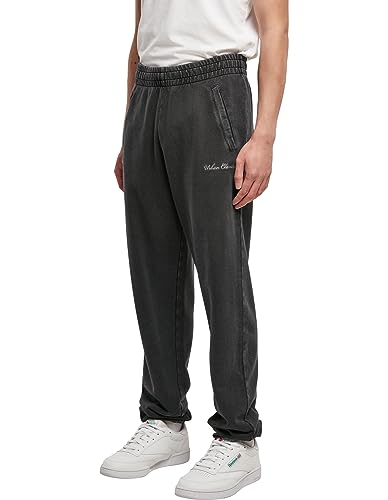 Urban Classics Herren TB5914-Small Embroidery Sweatpants Hose, Black, L von Urban Classics