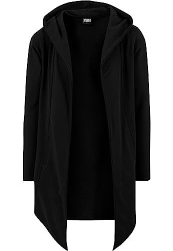 Urban Classics Herren Long Hooded Open Edge Cardigan Strickjacke, black, 5XL von Urban Classics