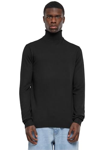 Urban Classics Herren TB6360-Knitted Turtleneck Sweater Sweatshirt, Black, 4XL von Urban Classics