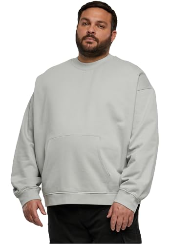 Urban Classics Herren TB6319-Organic Boxy Pocket Crew Sweatshirt, lightasphalt, S Urban Classics Herren TB6319-Organic Boxy Pocket Crew Sweatshirt, lightasphalt, S von Urban Classics