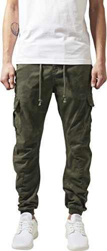 Urban Classics Herren Hose Camo Cargo Jogginghose, Mehrfarbig (olive camo 775), Gr. W36/L31 (Herstellergröße: 36) von Urban Classics