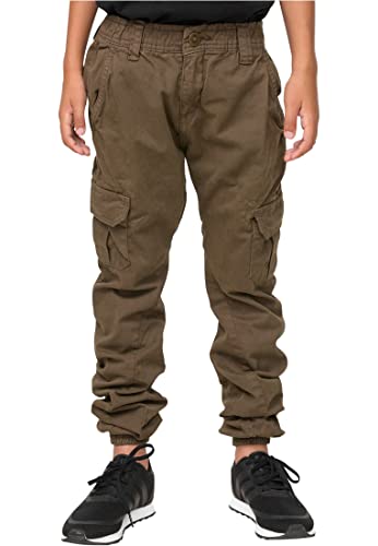 Urban Classics Jungen UCK1268-Boys Cargo Jogging Pants Trainingshose, Olive, 134/140 von Urban Classics