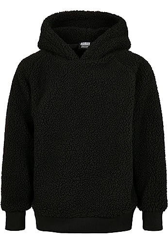 Urban Classics Jungen UCK2404-Boys Sherpa Hoody Kapuzenpullover, Black, 158/164 von Urban Classics