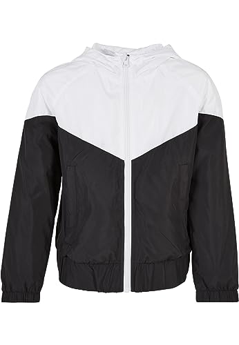 Urban Classics Mädchen UCK3638-Girls Arrow Windbreaker Jacke, White/Black, 122/128 von Urban Classics