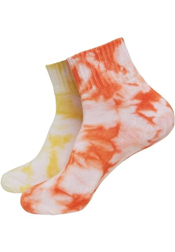 Urban Classics Mixte Socken Tie Dye Socks Short 2-pack Chaussettes, Orange Yellow, 35-38 EU Urban Classics Mixte Socken Tie Dye Socks Short 2-pack Chaussettes, Orange Yellow, 35-38 EU von Urban Classics