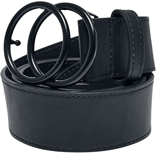 Urban Classics Unisex TB6433-Coloured Ring Buckle Belt Gürtel, Black, S/M von Urban Classics