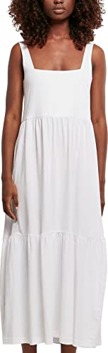 Urban Classics Women's Ladies 7/8 Length Valance Summer Dress Kleid, White, XXL von Urban Classics