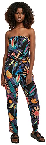 Urban Classics Women's Ladies Viscose Bandeau Jumpsuit T-Shirt, blackfruity, XL von Urban Classics