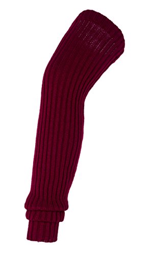 Urban GoCo Damen Stulpen Overknee Strick Beinwärmer (Winerot) von Urban GoCo