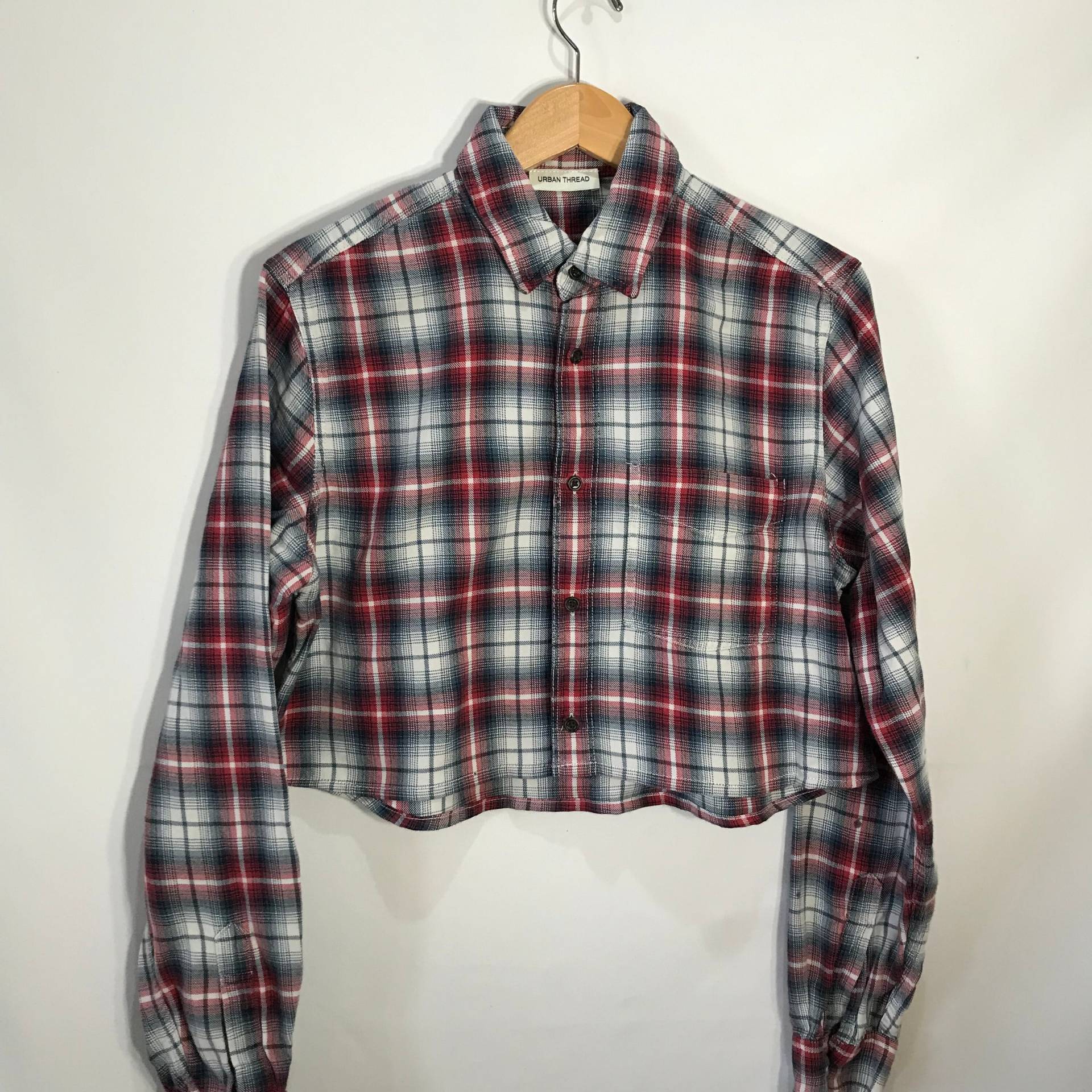 Flanell Crop Shirt von UrbanThreadProject