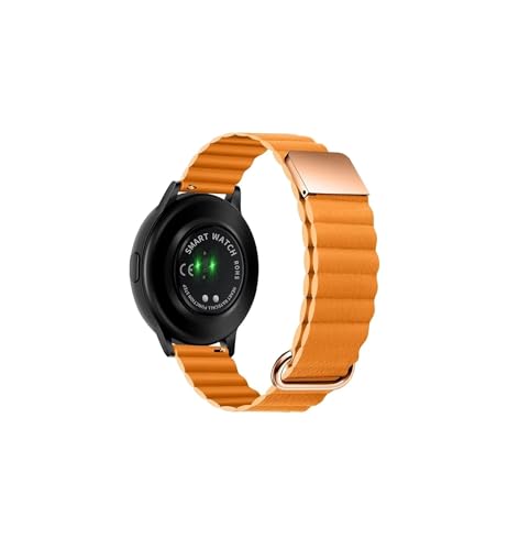20mm 22mm magnetisches Leder-Uhrenarmband passend for Samsung Galaxy Watch S4 S3 Luxus-Armband passend for Fitbit/Huawei Watch passend for Garmin Großhandel (Color : Hua Ling Grass, Size : For 22m von UsmAsk