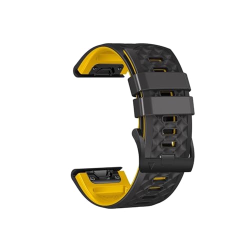 22 26-mm-Smartwatch-Armbänder passend for Garmin Fenix ​​7 7X 6 6X Pro 5 5X Plus EPIX/VERTIX 2 Einfache Passform for Garmin Forerunner 935 945 Armband (Color : L, Size : QuickFit 26mm) von UsmAsk