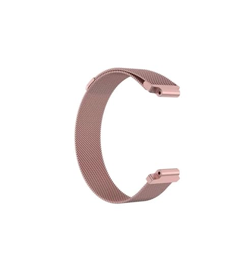 Magnetisches Sportarmband passend for Garmin Forerunner 220 230 235 630 620 735 235 Smart Watch Metallarmband Approach S20 S5 S6 Armband (Color : Rose Pink) von UsmAsk