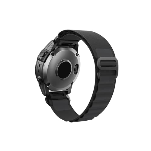 Nylonband passend for Garmin Fenix ​​7X 7 6X 6 Pro 5X Plus 3 HR 945 Quickfit Uhrenarmband Epix 2 Tactix Bravo 22mm 26mm Armband Armband (Color : B, Size : 26mm Fenix5X 5XPlus) von UsmAsk