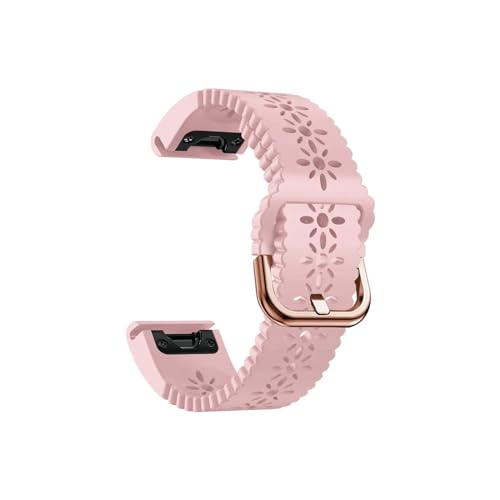Quick fit 20mm fit for Garmin Fenix ​​6s Pro 5s Plus 7s Armband for Fenix ​​7s Armband Frau Silikon Wirstband Instinct 2S(Color:Pink,Size:Quickfit 20mm Width) von UsmAsk