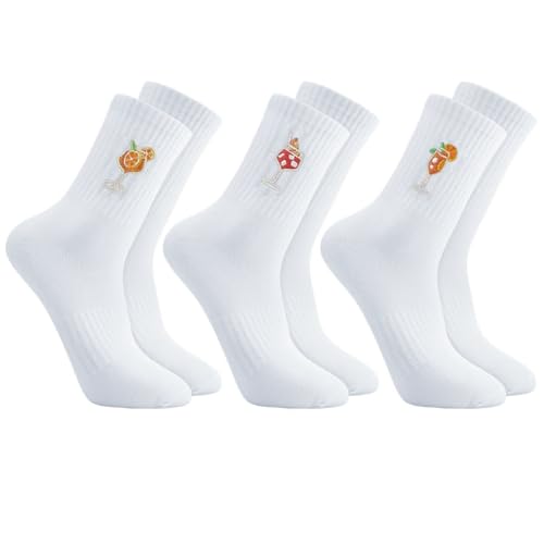 Utensilsto 3 Paar Tennissocken Damen & Herren 39-42 Sportsocken Weiße Socken mit Aperol Spritz Motiv Tennis Sport Socken Aperol Geschenk für Damen Herren Apero-Liebhaber Utensilsto 3 Paar Tennissocken Damen & Herren 39-42 Sportsocken Weiße Socken mit Aperol Spritz Motiv Tennis Sport Socken Aperol Geschenk für Damen Herren Apero-Liebhaber von Utensilsto