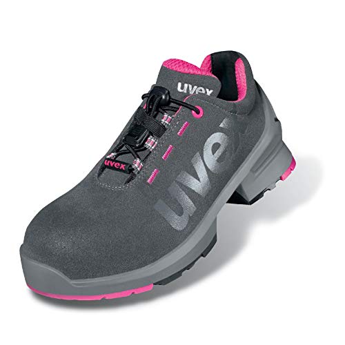 Uvex 1 Arbeitsschuhe - Sicherheitshalbschuhe S2 SRC ESD - Pink, Größe:43 von Uvex