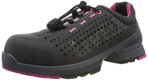 Uvex 1 Ladies Arbeitsschuhe - Sicherheitsschuhe S1 SRC ESD - Grau-Pink, Größe:38 von Uvex