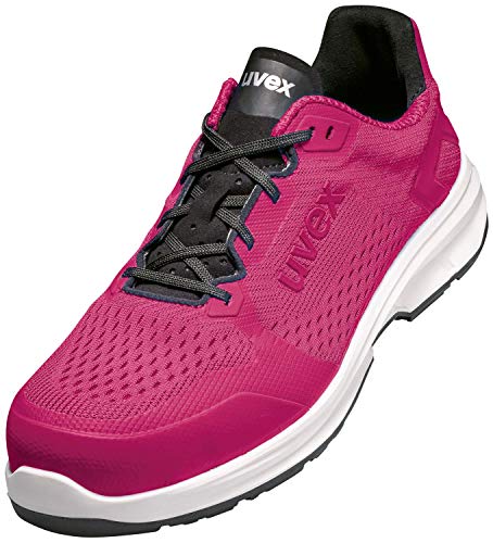 Uvex 1 Sport Arbeitsschuhe - Sicherheitshalbschuhe S1 SRC ESD - Pink, Größe:35 von Uvex