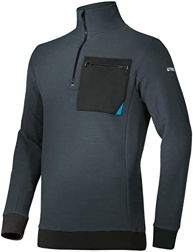 Uvex Tune-Up Männer Strickpullover mit Stehkragen - Arbeitspulli mit Brusttasche - Dunkelblau - L Uvex Tune-Up Männer Strickpullover mit Stehkragen - Arbeitspulli mit Brusttasche - Dunkelblau - L von Uvex