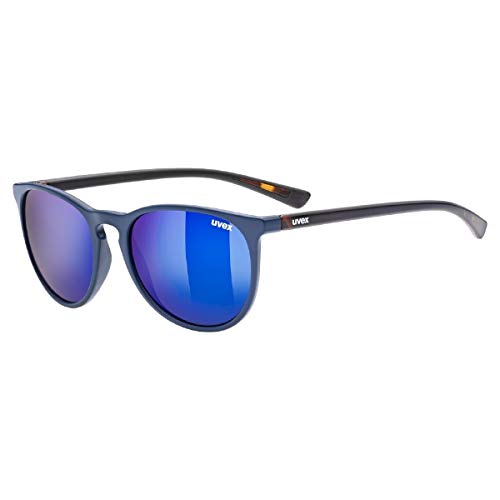 uvex LGL 43 - Sonnenbrille für Damen und Herren - verspiegelt - Filterkategorie 3 - blue havanna/blue - one size von Uvex