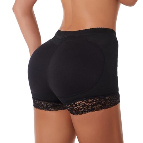 Uwiyo Damen Butt Lifter Höschen Hip Enhancer Shapewear Push Up Slip Po Heber Unterhose Gepolstert Hüft Unterwäsche Miederslips (DE/NL/SE/PL, Alphanumerisch, XL, Schwarz) von Uwiyo