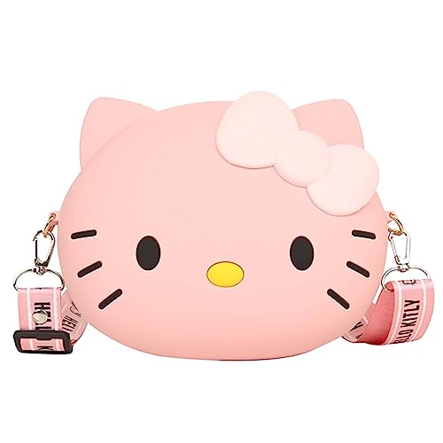 Uywgaun Kawaii Kuriertaschen Cartoon Brieftasche Niedliche Crossbody Tasche Anime Mini Tasche für Mädchen (Rosa), Pink von Uywgaun