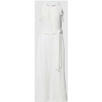 V.M. Jumpsuit mit Spaghettiträgern in Offwhite, Größe 36 von V.M.