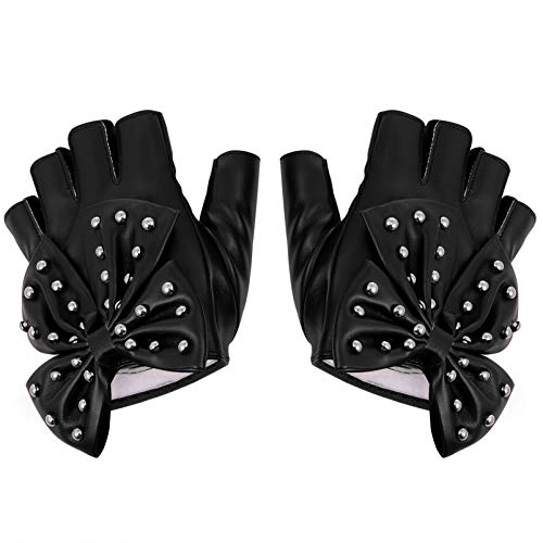 VALICLUD 1 Paar Handschuhe Mit Weihnachtlichen Nieten Punk Lederhandschuhe Bildschirmberührung Nieten Leistungshandschuh Leder Radfahren Nieten Handschuhe Steampunk Fingerhandschuhe Damen von VALICLUD