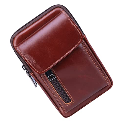 VALICLUD 1stk Gürteltasche Handytasche Aus Rindsleder Lässige Geldbörse Hüfttasche Mini-Wallet-Handytasche Vintage Tasche Vintage Utility-gürtel Handy-geldbörse Herren Beutel Seitentaschen von VALICLUD