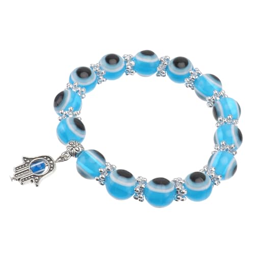 VALICLUD 1Stk Blaues Auge Perlenarmband Hand Armbänder aus Glasperlen Evil Eye Armband mit einzigartigem Design Armband mit bösem Blick herren armband uhrenarmbänder Amulett Armband Mode von VALICLUD