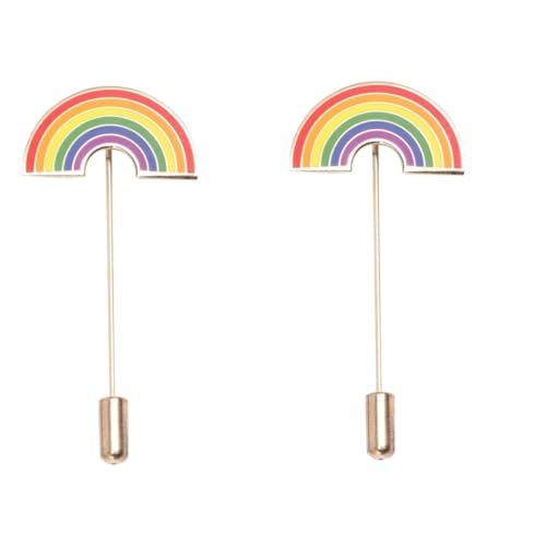 VALICLUD 2stücke Regenbogen Brosche Gay Lgbt Anstecker Farbige Brustnadel Mit Langem Nadelverschluss Für Kleidung Hüte Taschen Und Unterstützung Pride- VALICLUD 2stücke Regenbogen Brosche Gay Lgbt Anstecker Farbige Brustnadel Mit Langem Nadelverschluss Für Kleidung Hüte Taschen Und Unterstützung Pride- von VALICLUD