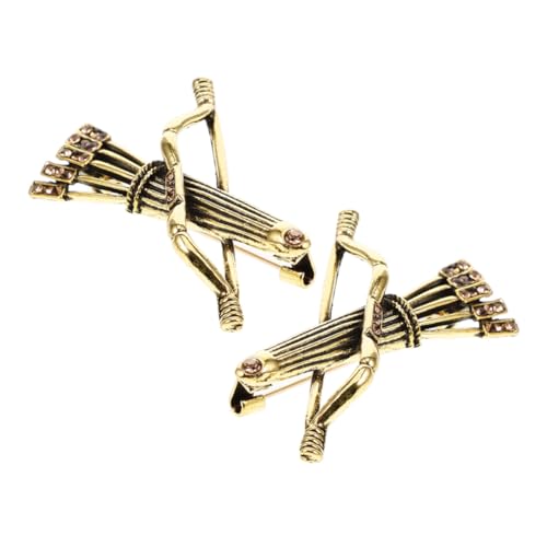 VALICLUD 2stücke Viking-brosche Für Herren Teiliges Antik Goldene Umhangnadel Einzigartiges Design Mit Und Bogen Stilvoller Akzent Für Mantel Schal Und Kostüm VALICLUD 2stücke Viking-brosche Für Herren Teiliges Antik Goldene Umhangnadel Einzigartiges Design Mit Und Bogen Stilvoller Akzent Für Mantel Schal Und Kostüm von VALICLUD