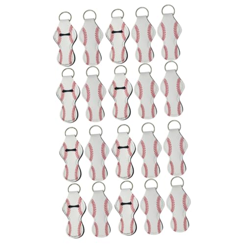 VALICLUD 20stücke Neopren Schlüsselanhänger Für Lippenstift Kreative Halterung Für Lippenbalsam Handtaschen- Weiße Baseball- VALICLUD 20stücke Neopren Schlüsselanhänger Für Lippenstift Kreative Halterung Für Lippenbalsam Handtaschen- Weiße Baseball- von VALICLUD