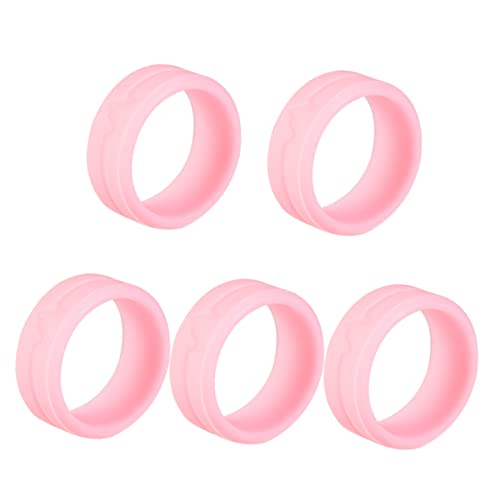 VALICLUD 5st Ring-party-ring Junggesellinnenabschied Liefert Herren Ehering Aus Silikon Atmungsaktiver Silikonring Versprechensringe Für Paare Modering Überlebenslicht Unisex Fräulein Rosa von VALICLUD