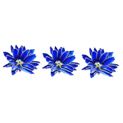 VALICLUD 6 Stk gänseblümchen strass brosche blaues Dekor Kristall-Strass-Broschen Perlenbroschen für Damen Brosche aus Legierung Strassbrosche die Blumen Stift Blumenbrosche Fräulein von VALICLUD