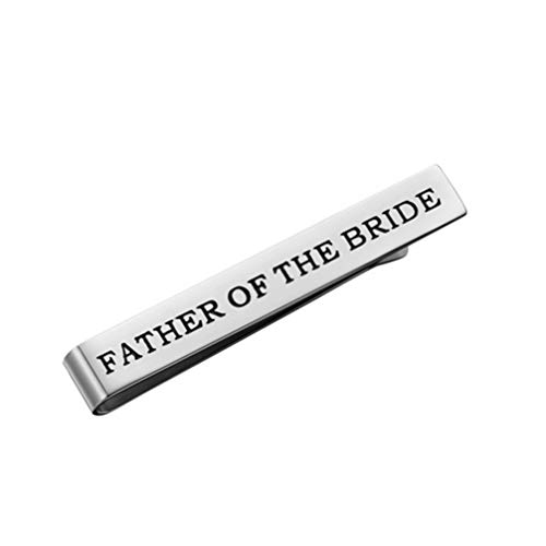 VALICLUD Krawattenklammern Father of The Bride Brautvater Krawattennadel Krawatte Clips Tie Clip für Hochzeit Jahrestag Verlobung von VALICLUD