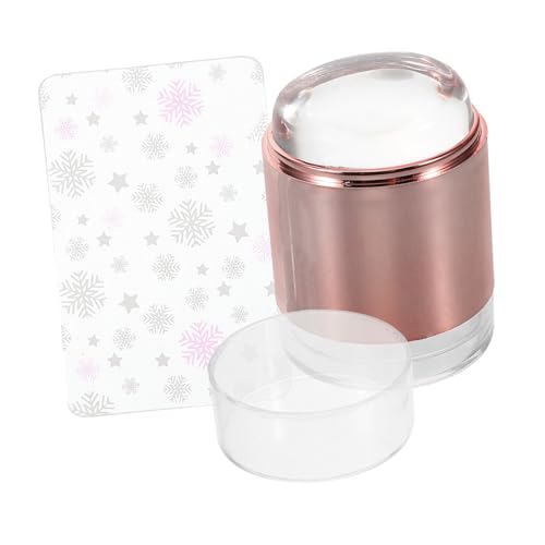 VALICLUD Transparenter Nagelstempel Aus Silikon Mit Schaber Doppelkopf-design Für Präzise Nagelkunst Und Vielseitige Muster Nagelart-stempel-set Gold VALICLUD Transparenter Nagelstempel Aus Silikon Mit Schaber Doppelkopf-design Für Präzise Nagelkunst Und Vielseitige Muster Nagelart-stempel-set Gold von VALICLUD