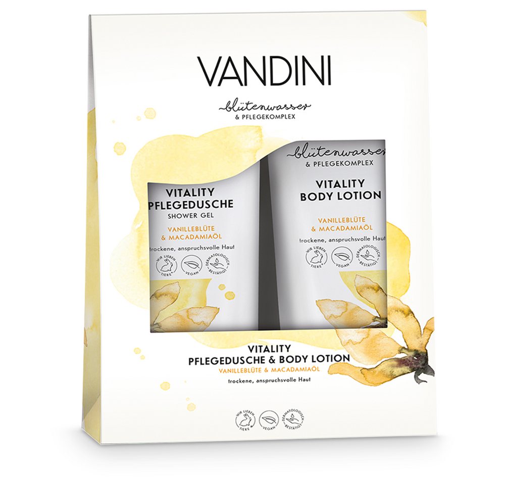 VANDINI Hautpflege-Set Wellness Geschenkset Frauen - Beauty Set mit Body Lotion & Duschgel, 1-tlg. von VANDINI