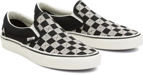 Vans Classic Slip-ON Stitch Schuh 2024 Checkerboard Black, 38.5 von Vans