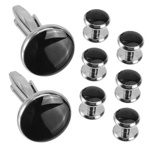VANZACK 8Stücke Teiliges Manschettenknöpfe für Herren Damen Hemd Manschetten Dekore für Hochzeit Anzug Besondere Anlässe Zeitloses Design VANZACK 8Stücke Teiliges Manschettenknöpfe für Herren Damen Hemd Manschetten Dekore für Hochzeit Anzug Besondere Anlässe Zeitloses Design von VANZACK