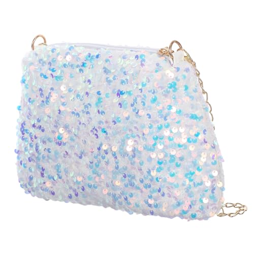 VANZACK Paillettenquadratpack frauen geldbörse Kettengeldbörse für Damen Schultertasche Mini-Handtasche Paillettengrundstück Umhängetasche mit Kette glitzernde Umhängetasche Metall Weiß VANZACK Paillettenquadratpack frauen geldbörse Kettengeldbörse für Damen Schultertasche Mini-Handtasche Paillettengrundstück Umhängetasche mit Kette glitzernde Umhängetasche Metall Weiß von VANZACK