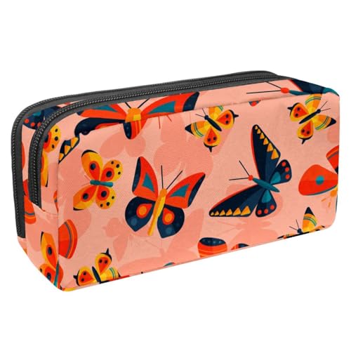 VAPOKF Federmäppchen, Federmäppchen, Schüler-Schreibwaren-Tasche für Teenager, Jungen, Mädchen, Schule, Bürobedarf – Aquarell, bunter Schmetterling, multi, 2.3x8.2x3.9in/6x21x10cm, Taschen-Organizer VAPOKF Federmäppchen, Federmäppchen, Schüler-Schreibwaren-Tasche für Teenager, Jungen, Mädchen, Schule, Bürobedarf – Aquarell, bunter Schmetterling, multi, 2.3x8.2x3.9in/6x21x10cm, Taschen-Organizer von VAPOKF