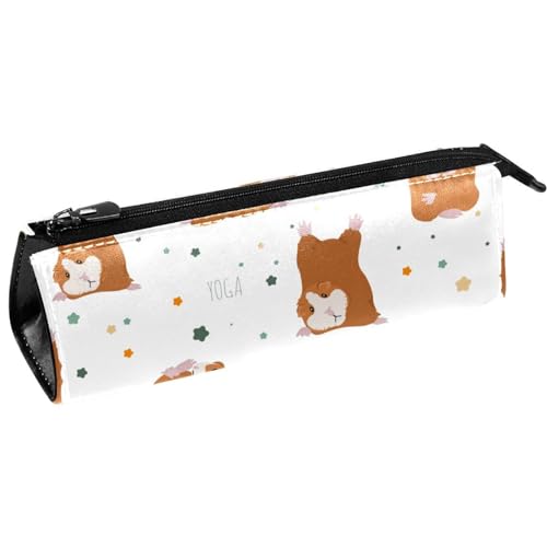 VAPOKF Federmäppchen für Meerschweinchen, Yoga, Schreibwaren, Kosmetiktasche, kompakte Reißverschlusstasche, multi, 5.5 ×6 ×20CM/2.2x2.4x7.9 in, Taschen-Organizer, qbb-001 von VAPOKF