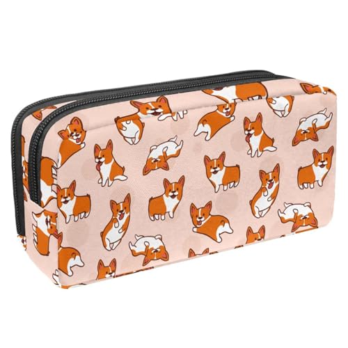 VAPOKF Federtasche, Federtasche, Studentenetui für Teenager Jungen, Mädchen, Schul- und Bürobedarf - lustiges Corgi Hundemuster, Mehrfarbig, 2.3x8.2x3.9in/6x21x10cm, Tasche Organizer, blau/lila VAPOKF Federtasche, Federtasche, Studentenetui für Teenager Jungen, Mädchen, Schul- und Bürobedarf - lustiges Corgi Hundemuster, Mehrfarbig, 2.3x8.2x3.9in/6x21x10cm, Tasche Organizer, blau/lila von VAPOKF