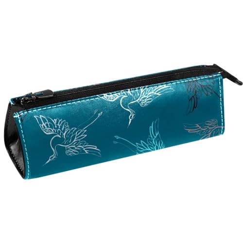 VAPOKF Flying Cranes Federmäppchen mit Vogelmotiv, Schreibwaren-Tasche, Kosmetiktasche, kompakte Reißverschlusstasche, multi, 5.5 ×6 ×20CM/2.2x2.4x7.9 in, Taschen-Organizer von VAPOKF